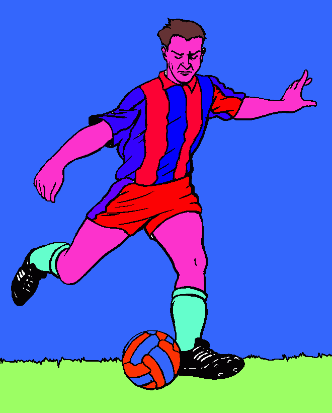 jugador iván para colorear