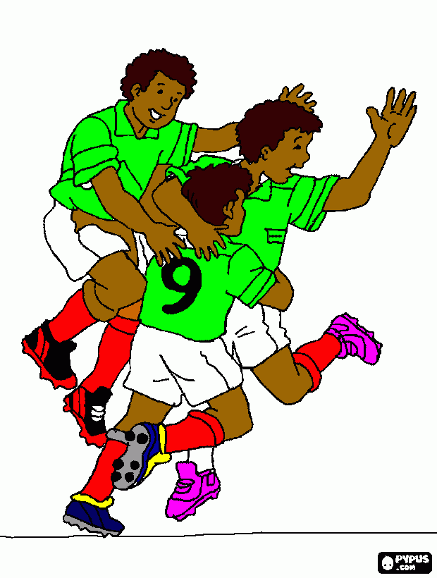 jugadores mexicanos para colorear