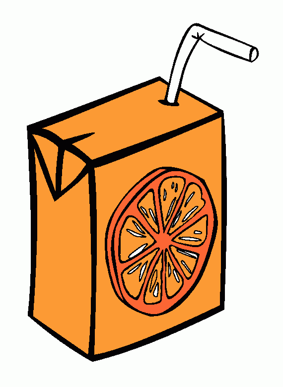 jugo  de  naranja para colorear