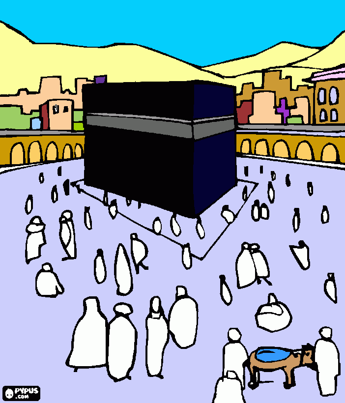 Kaaba para colorear