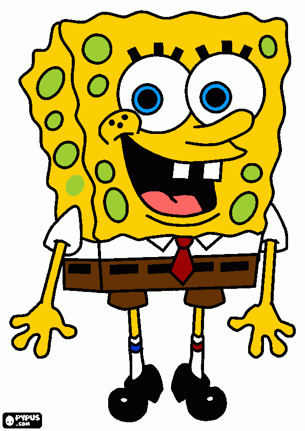karli bob esponja para colorear