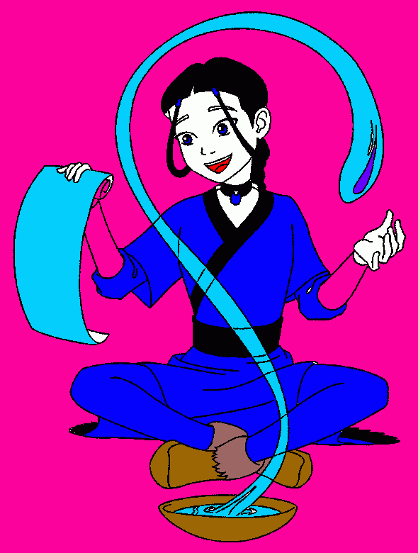 katara avatar para colorear