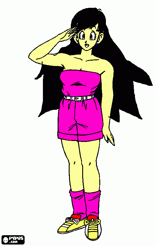 katty como bulma  para colorear