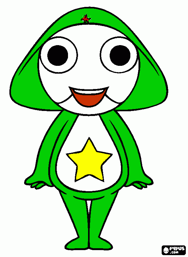 keroro para colorear