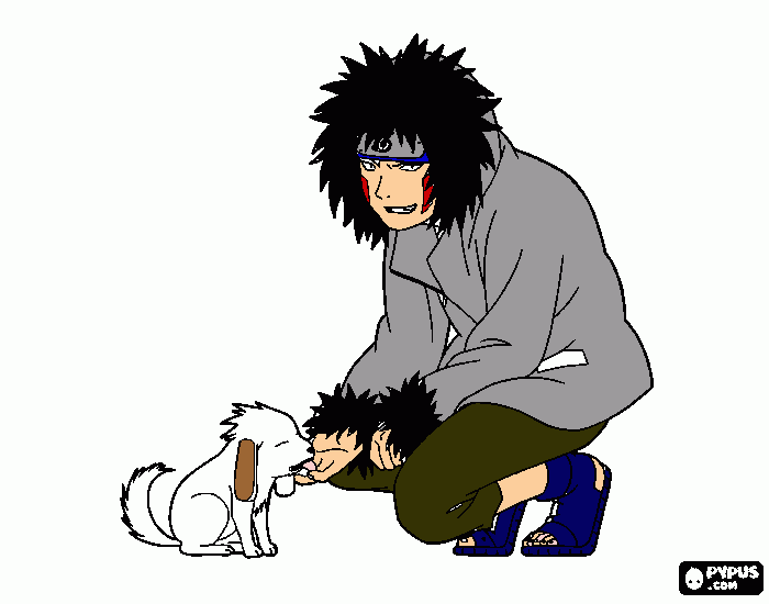 KIBA INUZUKA para colorear