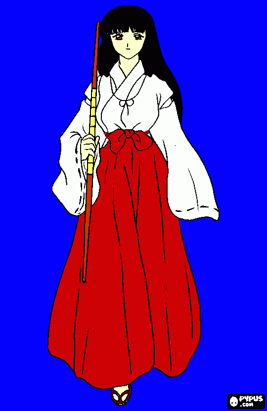 Kikyo para colorear