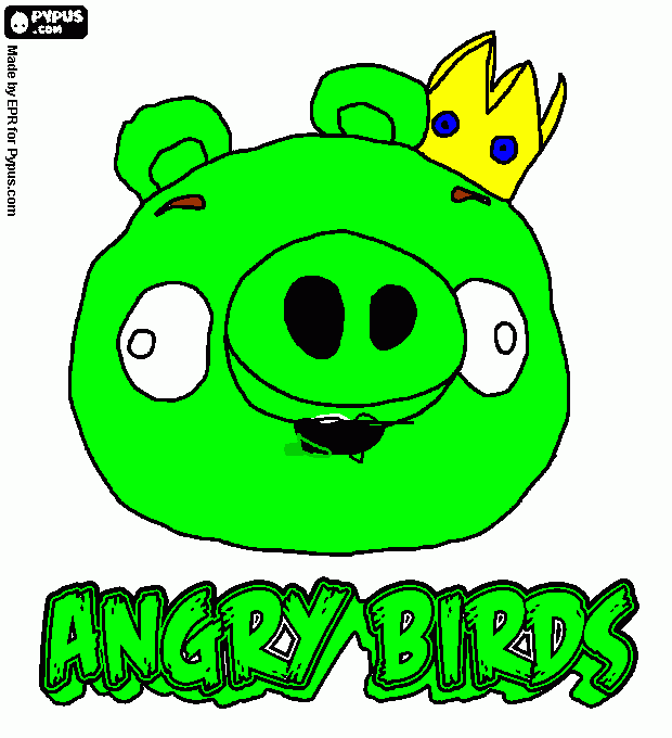 king pig para colorear