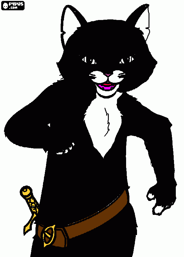 kitty patas suabes para colorear
