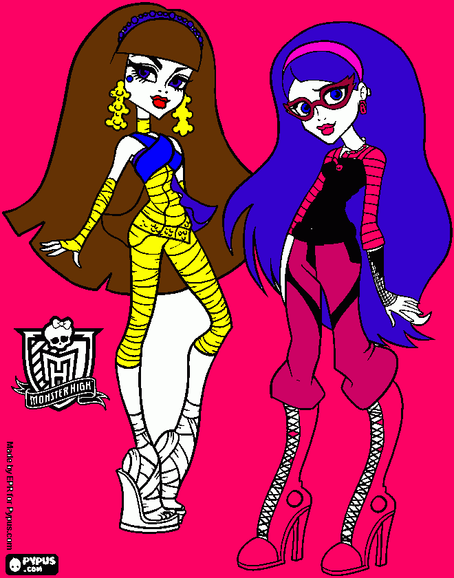 kleo  ghoulia para colorear