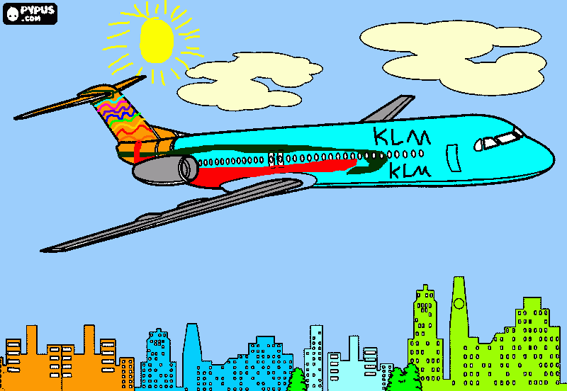 klm 2 para colorear
