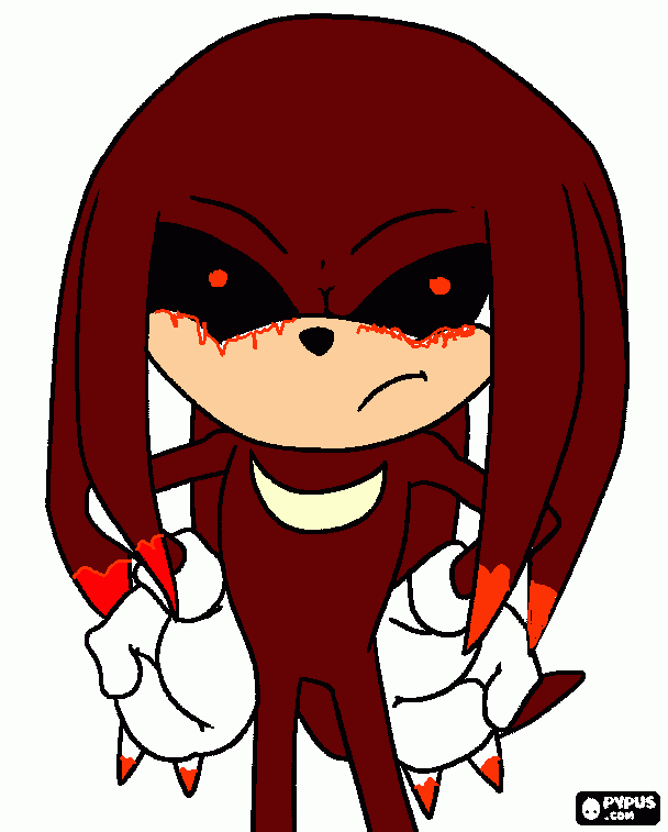 knuckles.exe para colorear