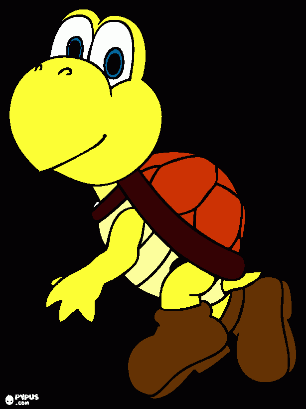 Koopa Troopa  para colorear