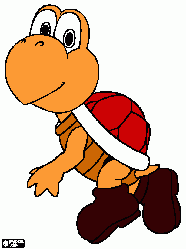 koopa tropaa para colorear