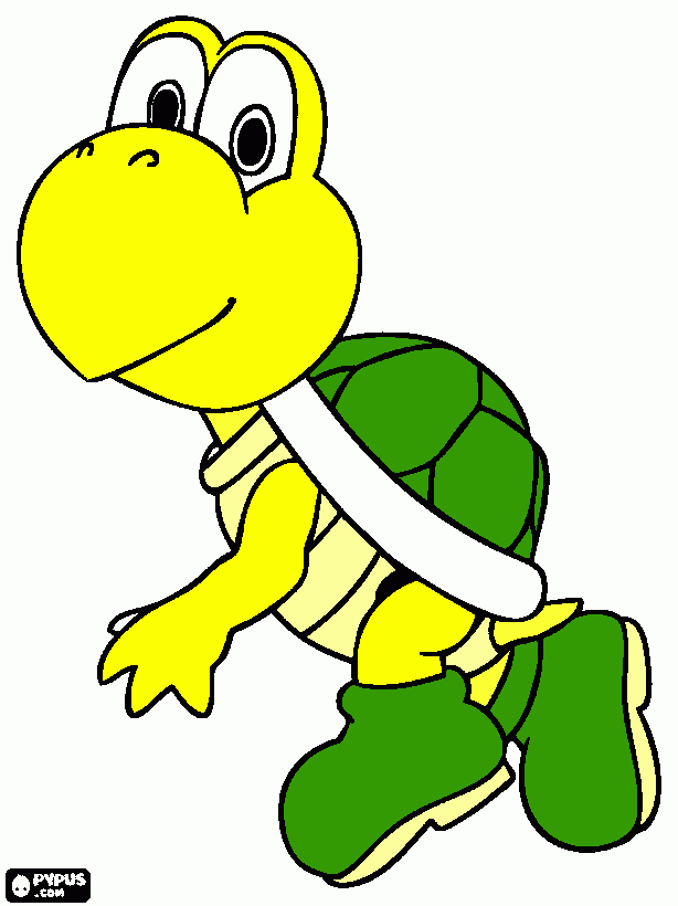 KOOPA TRUPA para colorear