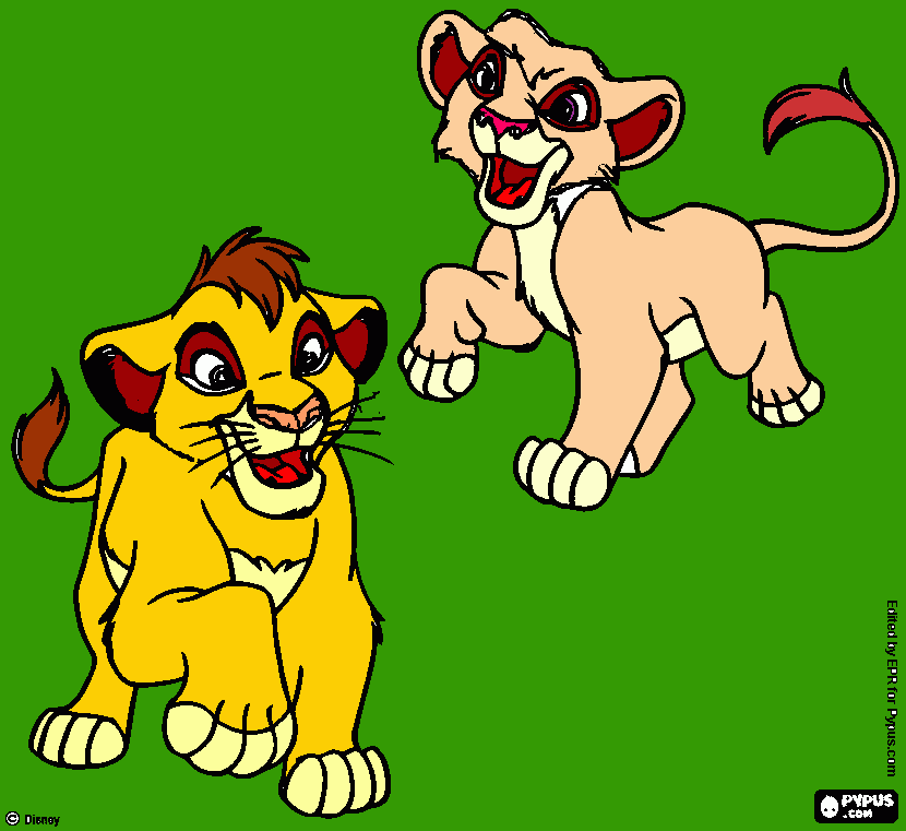 kopa y vitani para colorear
