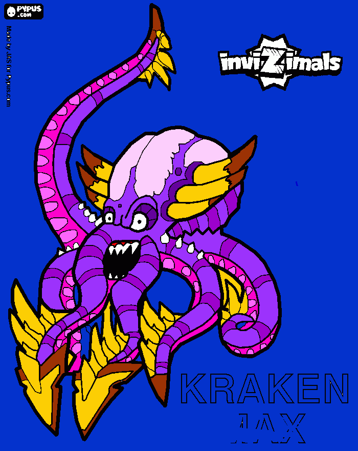Kraken para colorear