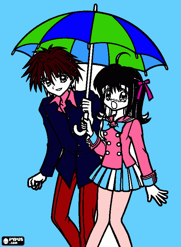 kristian y mayito para colorear