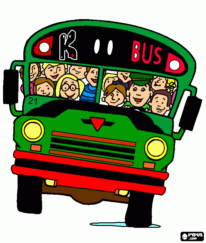 Kutxabank bus para colorear