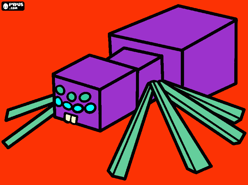 la araña venenosa para colorear