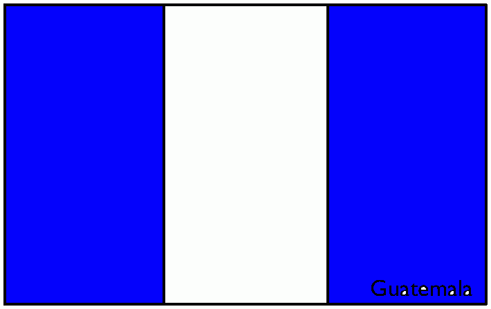 la bandera de guatemala para colorear