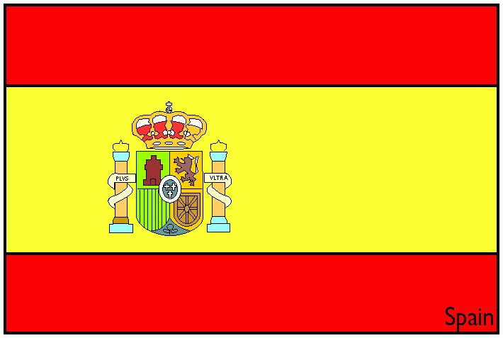 la bandera española para colorear
