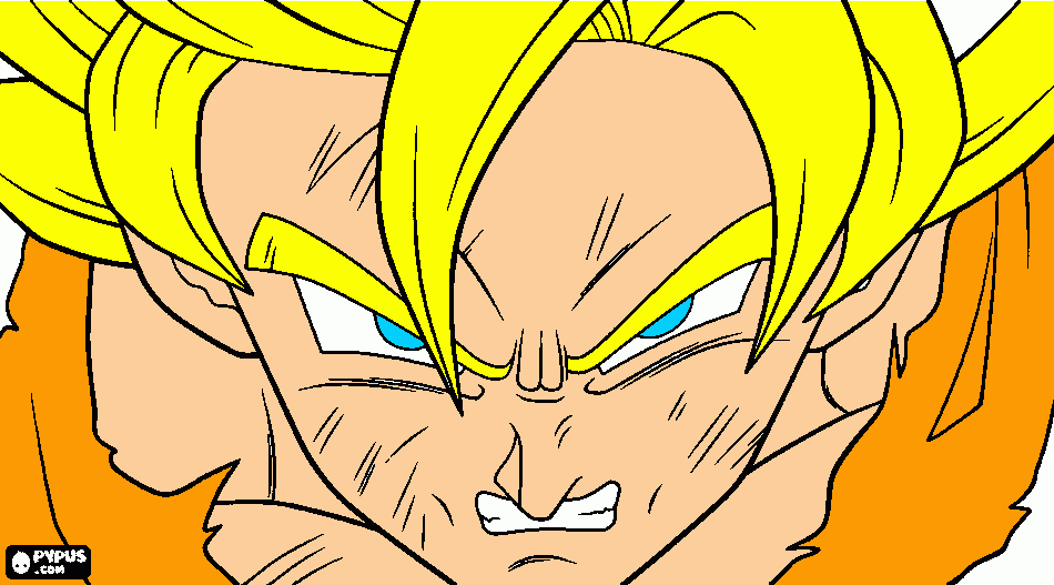 la cara de goku para colorear, la cara de goku para imprimir la cara de goku para colorear, la cara de goku para imprimir