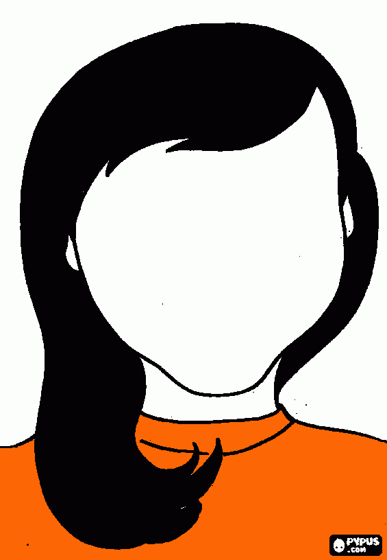 la chica de la pañoleta para colorear