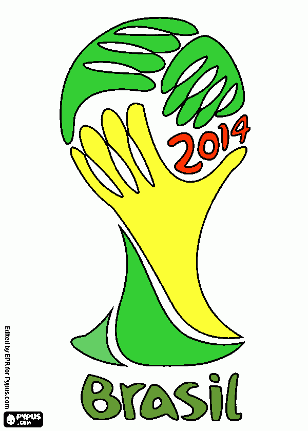 la copa para colorear