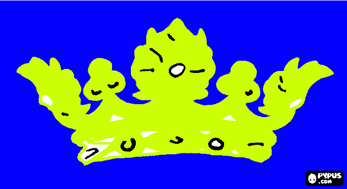 la corona para colorear