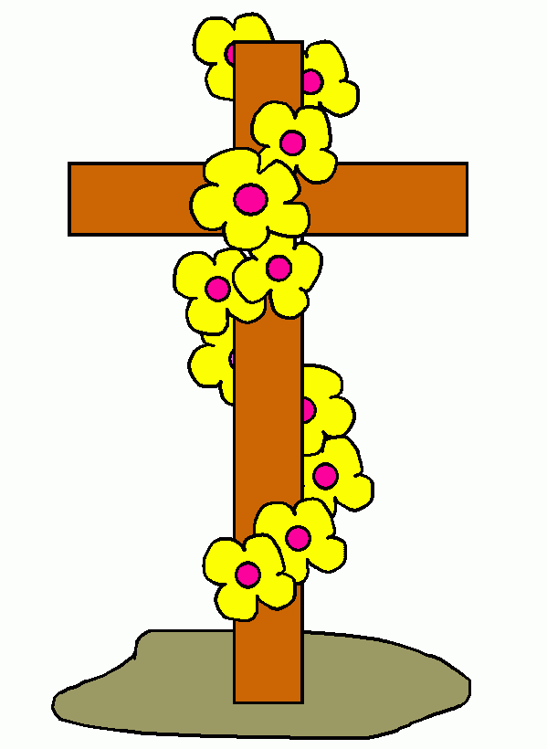 la cruz clavada para colorear, la cruz clavada para imprimir