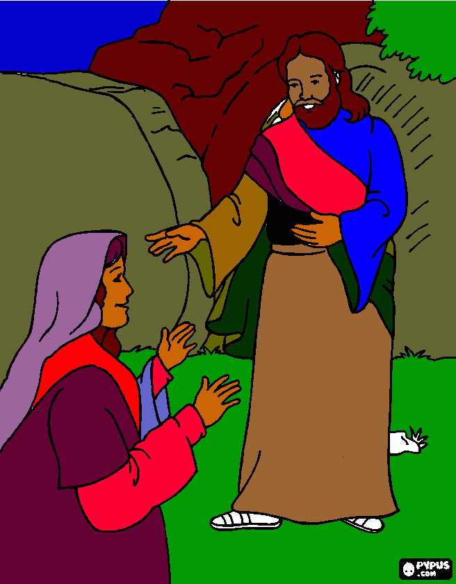 la de dios para colorear