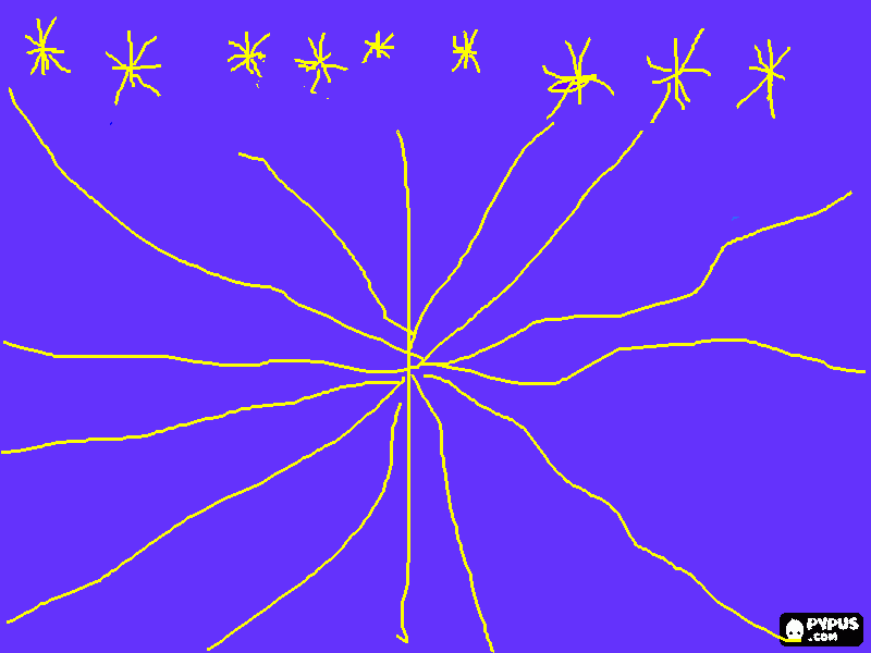 la estrella fugaz para colorear