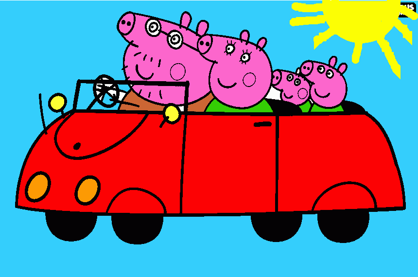 la familia de la pepa para colorear