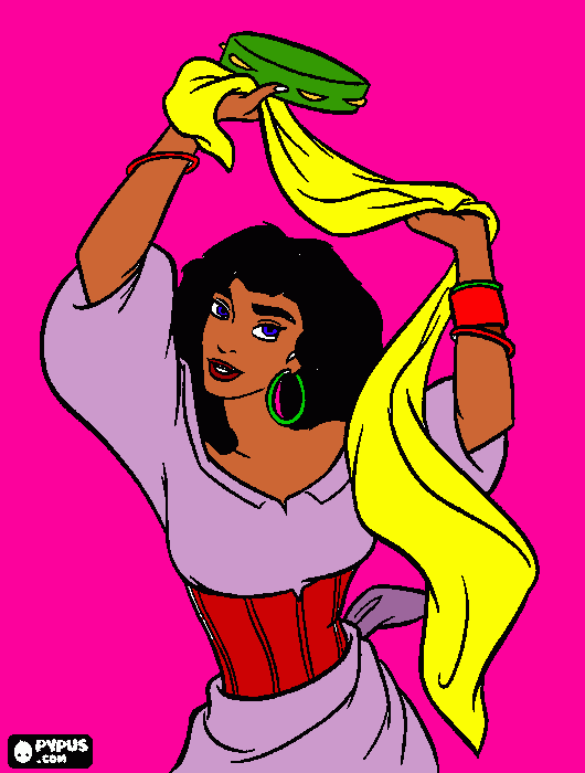 la gitana para colorear
