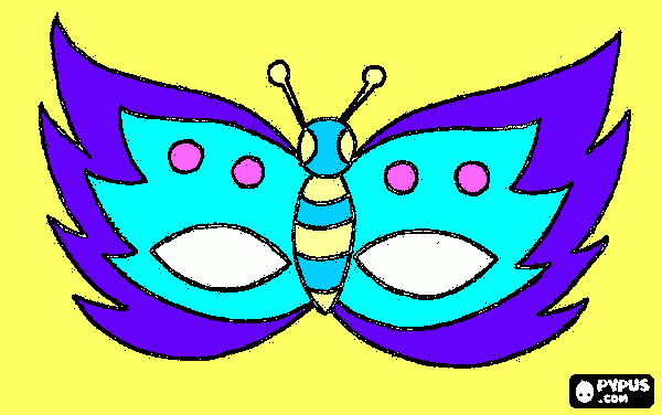 la mascara del festival para colorear