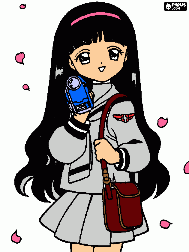 la mejor amiga de sakura para colorear