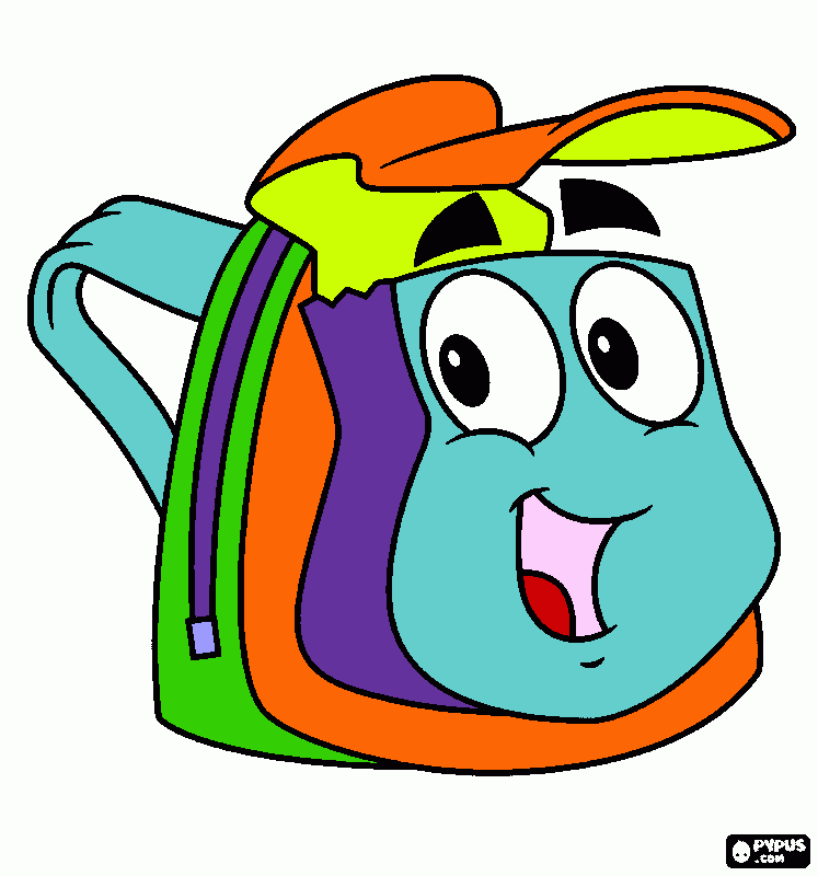 la mochila para colorear