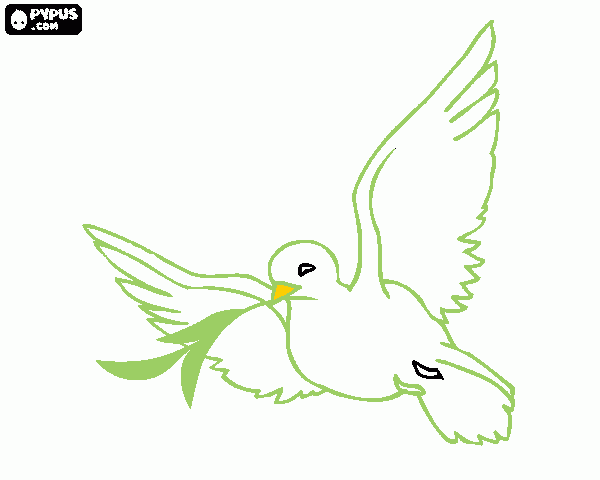 la paloma ruuu para colorear