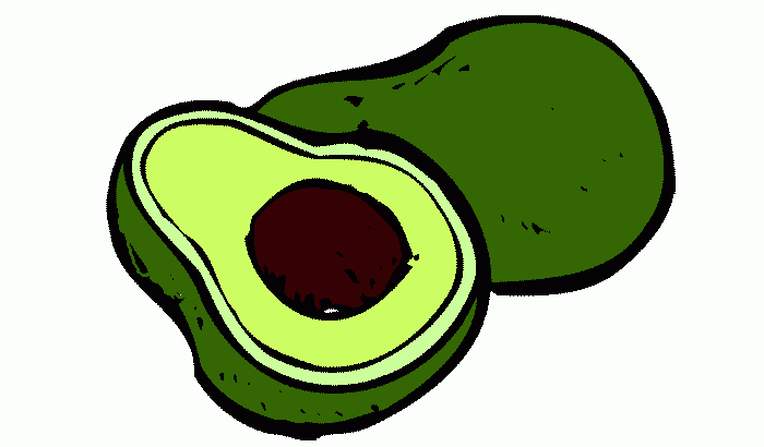 la palta para colorear