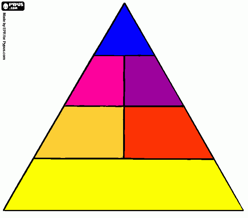 la piramie para colorear