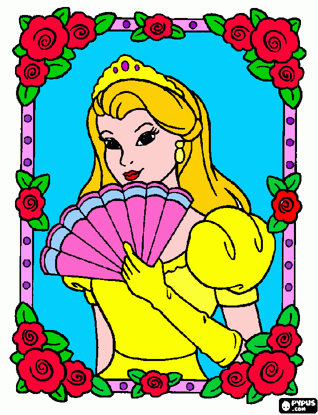 la princesa luz mila  para colorear