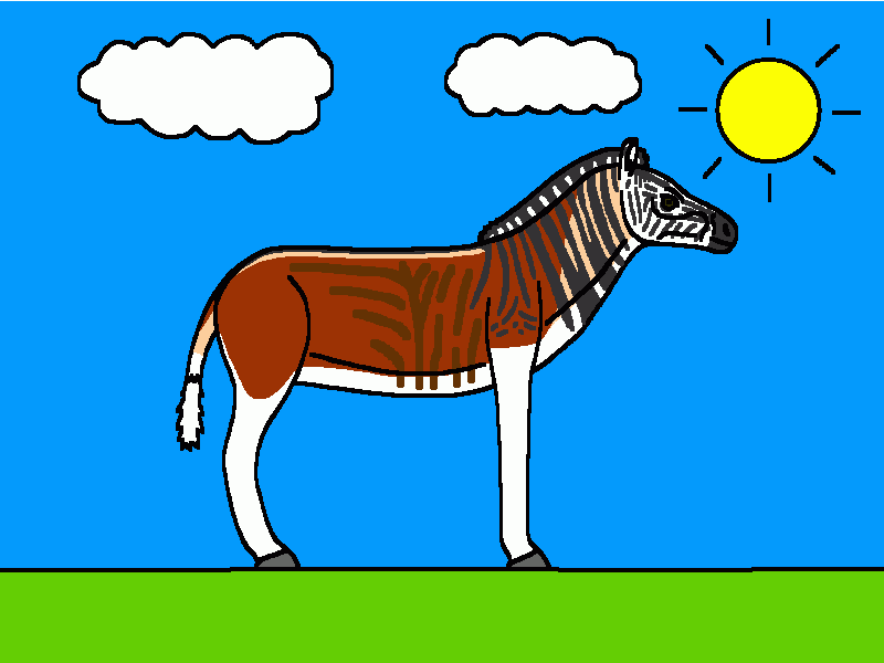 la quagga para colorear