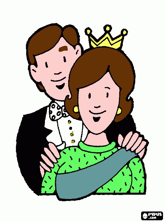 La reina de mi corazón para colorear