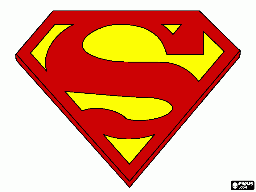 LA S DE SUPERMAN para colorear