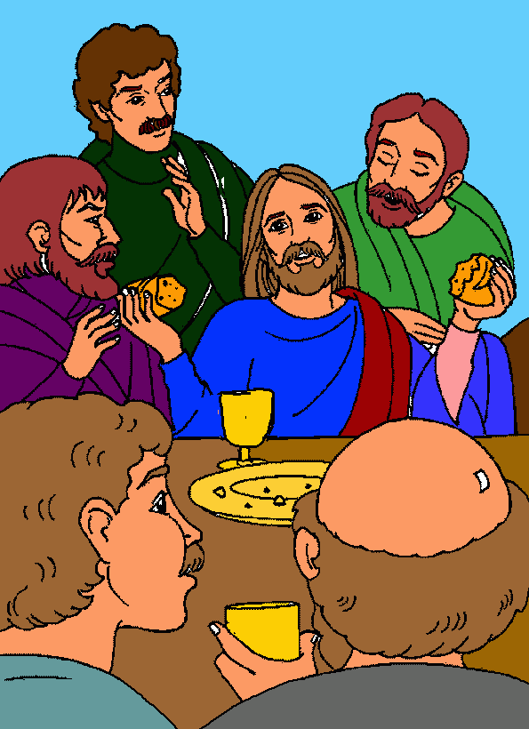 La ultima cena para colorear, La ultima cena para imprimir La ultima cena para colorear, La ultima cena para imprimir