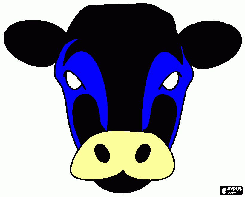La vaca maldita para colorear