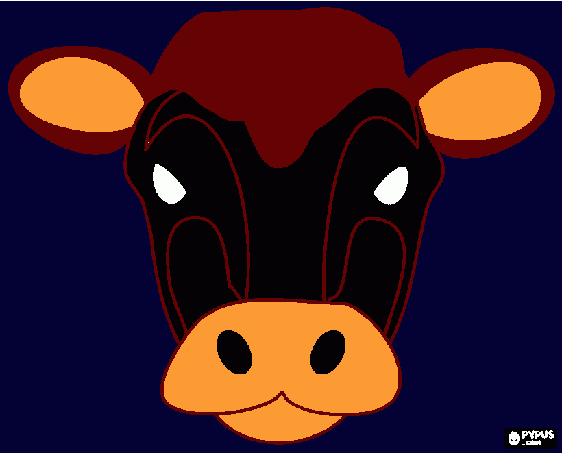 la vaca mumumum para colorear