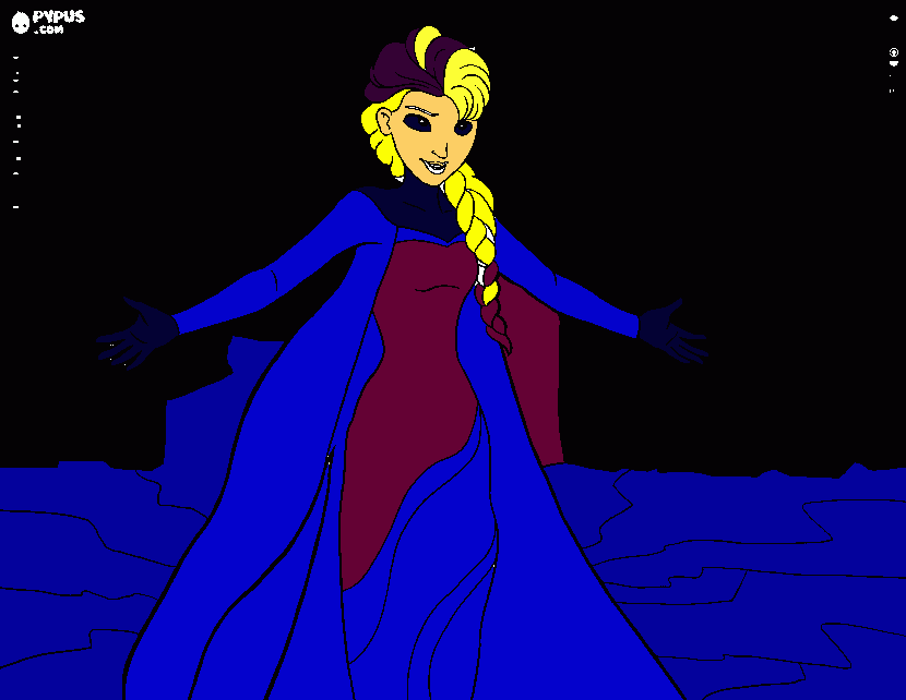 LA VERDADERA HISTORIA DE ELSA para colorear