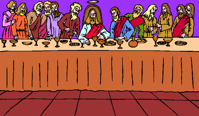 la última cena para colorear