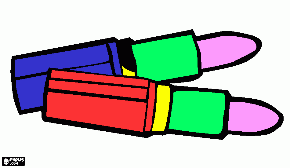 labial  para colorear